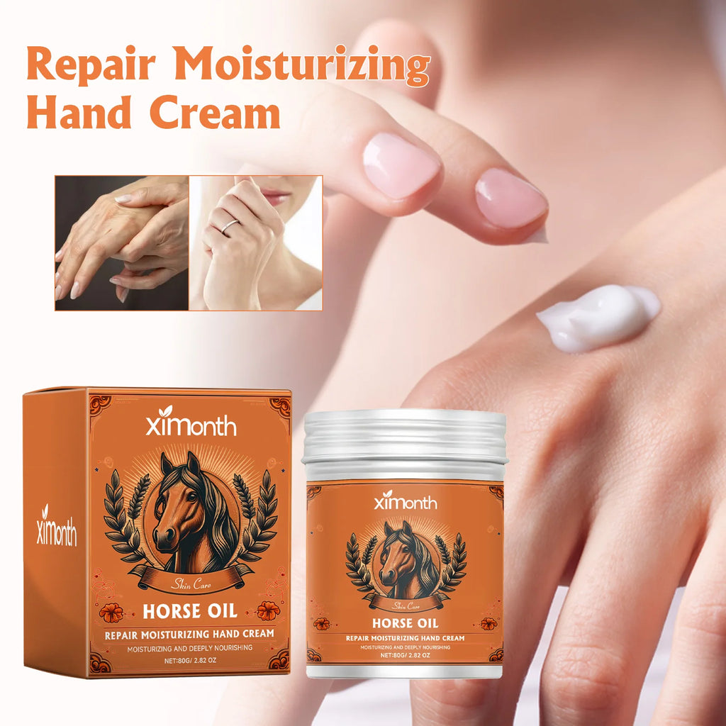 Horse Oil Hand Cream Reduce Dryness Moisturizng Nourishing Skin Anti Cracking Anti Freezing Non-greasy Hands Skin Care Products Oasis Select