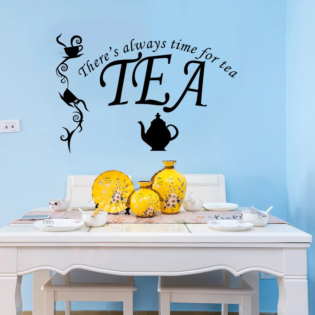 Coffee Is Always Good Tea Mugs Window Wall Sticker Kitchen Resturant Cafe Motivational Quote Wall Decal Vinyl Home Decor Oasis Select