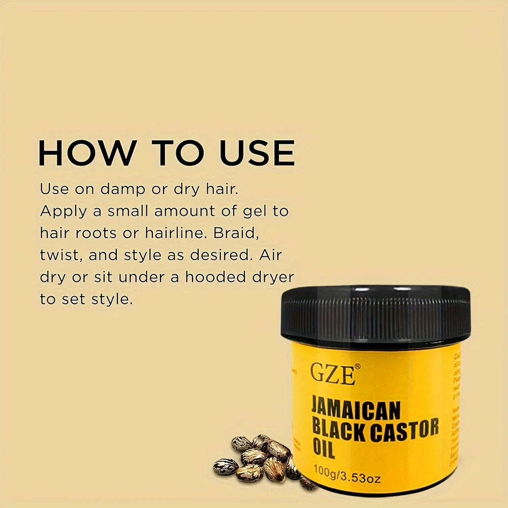 GZE Jamaican Black Castor Oil – Cold-Pressed Hair & Skin Oil