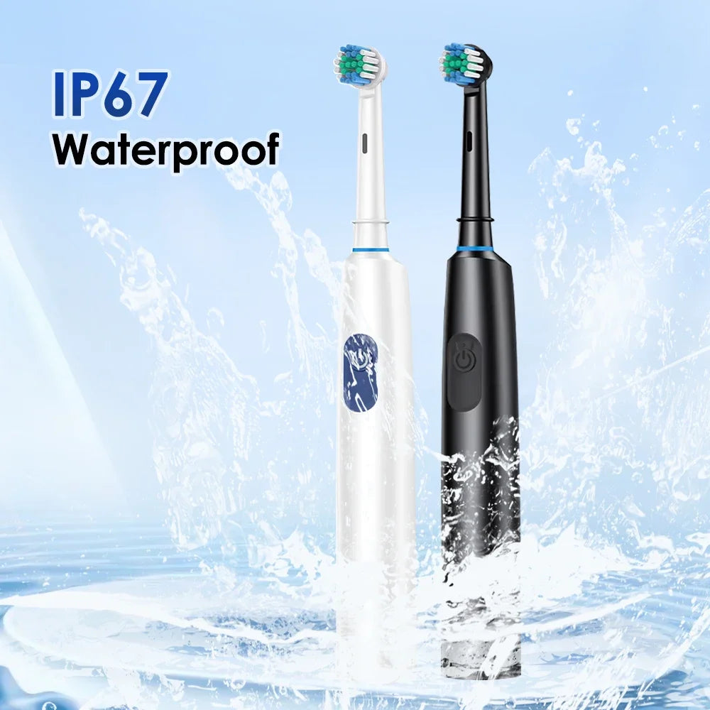 AFDEAL Electric Toothbrush 5 Modes IP67 Rechargeable 4 Heads
