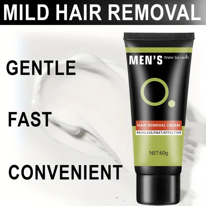 Hair Removal Cream - Mild and Effective, Suitable for Chest, Arms, Beard and Armpits, No Beverage Required, 60g Oasis Select