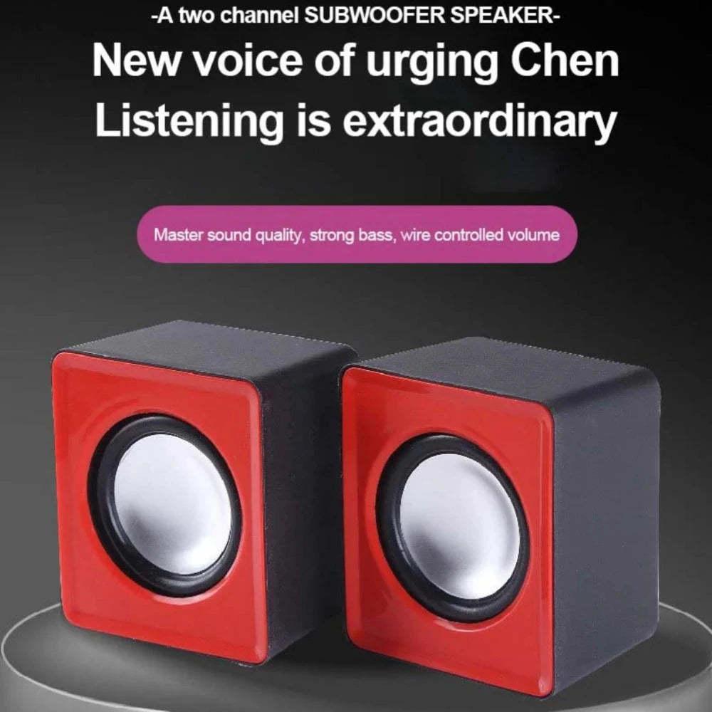 AyeBeau Mini USB Computer Speakers 2.0 Stereo – PC & Laptop