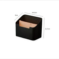 Plastic Desktop Storage Box for Remote Controls Tissues Cosmetics Office Supplies Living Room Organization Oasis Select black