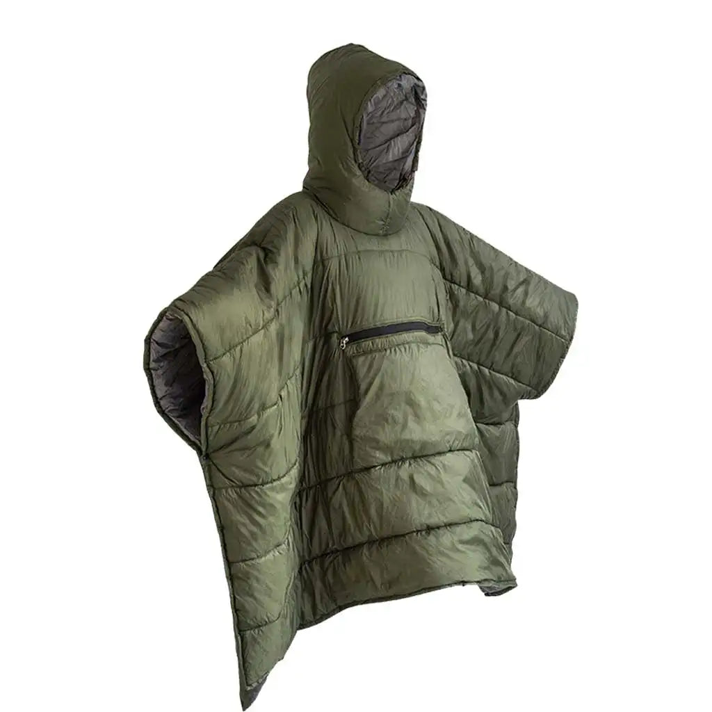 Sleeping Bag Cloak Hooded Thinsulate Insulation Warm Camping Blanket Wearable Poncho Ultralight Sleeping Bag Oasis Select