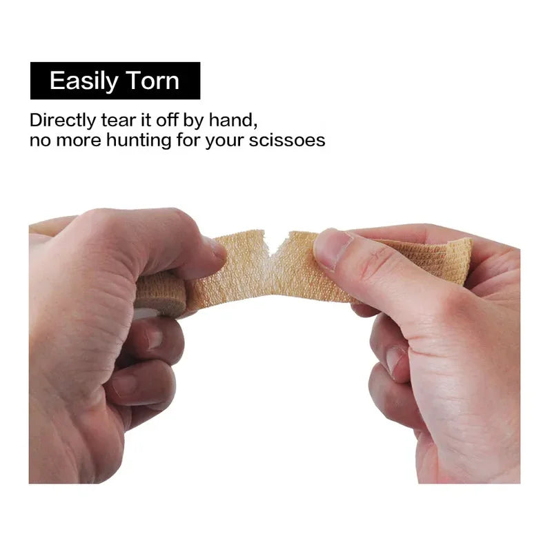 1Rolls Self Adhesive Elastic Sports Bandage Wrap - Joints & Limbs & Pet Protection | Athletic Injury Tape | Compression Strap Oasis Select