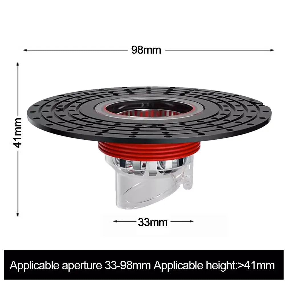 With Grid Grate Cover Shower Floor Drain Core Insect Proof Dectable Anti-odor Floor Drain Anti Blocking Backflow Preventer Oasis Select