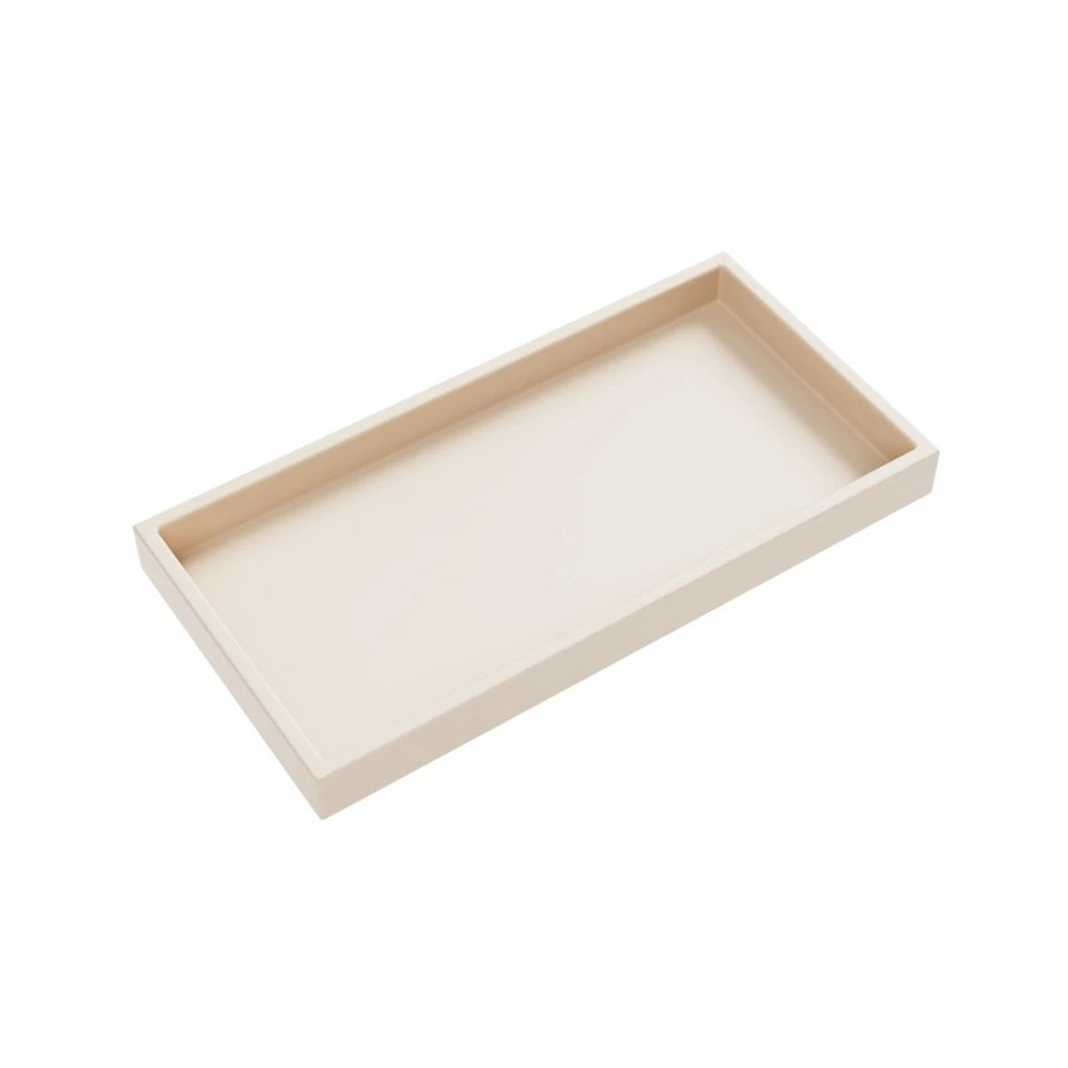 Bathroom Counter Tray Silicone Bathroom Vanity Tray Soap Dispenser Tray Countertop Storage For Dressing Tables Oasis Select White 20x10cm