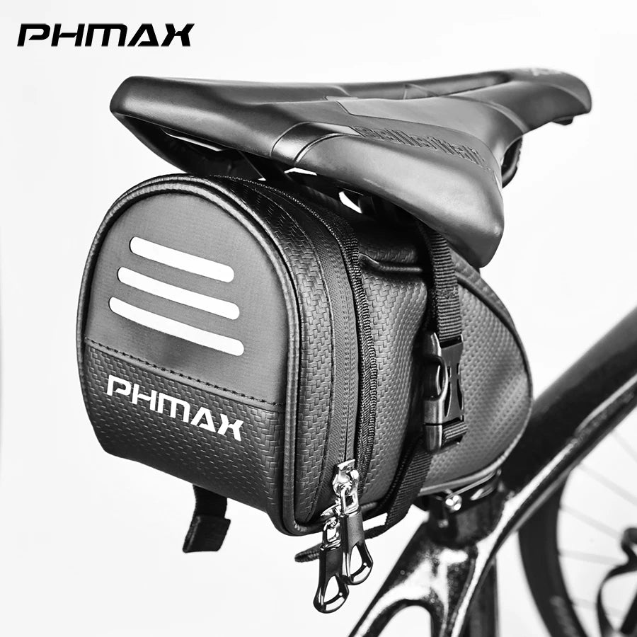 PHMAX Bicycle Saddle Bag Reflective Large Capacity Waterproof Mountain Bike Road Bike Saddle Bag Cycling Accessories Oasis Select