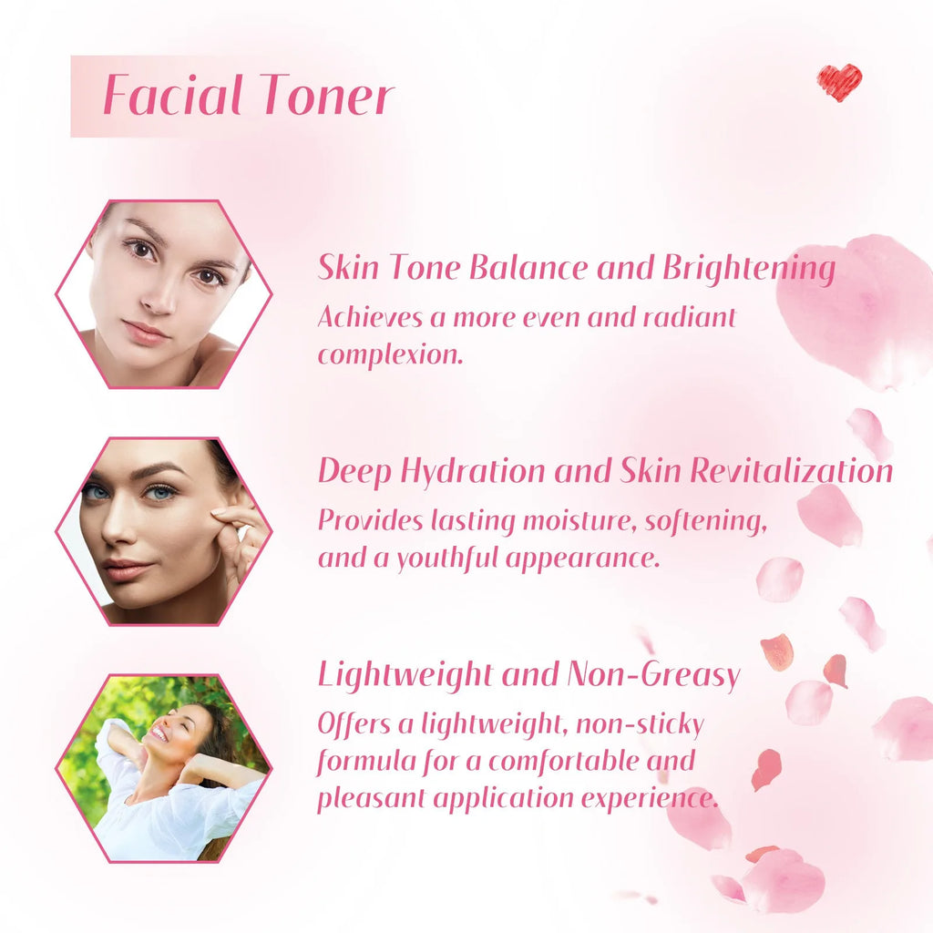 Rose Essence Moisturizing Toner Deep Hydration Long Lasting Moisturizing Cleansing Impurities Moisture Glow Oasis Select