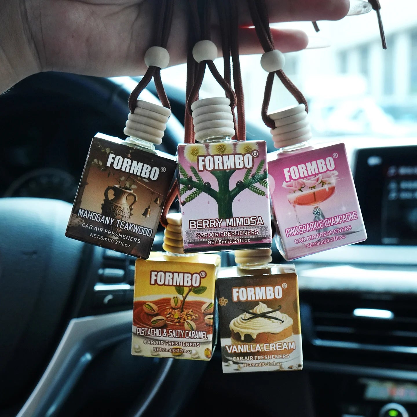 FORMBO Car Air Freshener – Long-Lasting Floral Scent Car Air Freshener Oasis Select