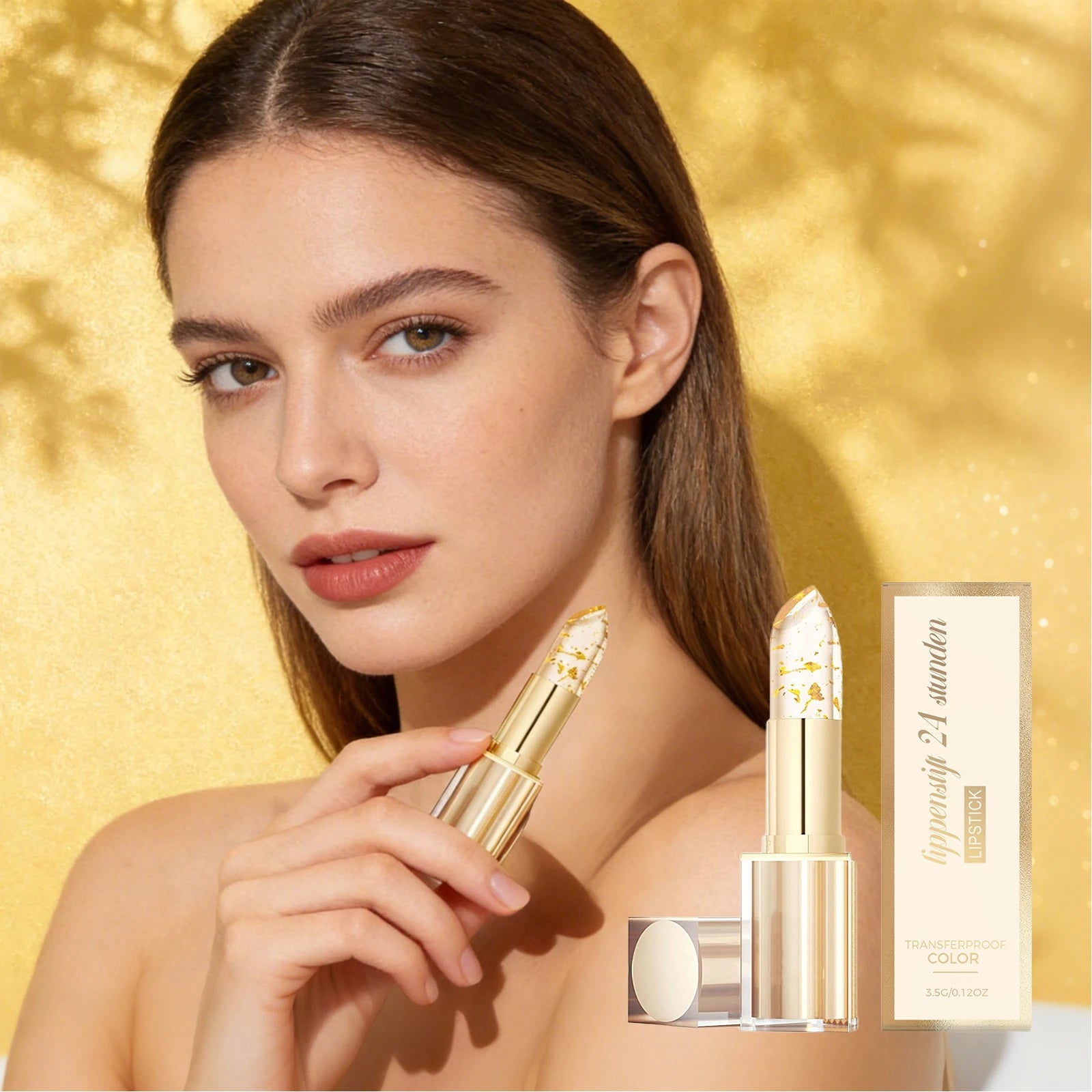 Gold Foil Color Changing Lipstick – Hyaluronic Acid Lip Balm Color Changing Lipstick Oasis Select