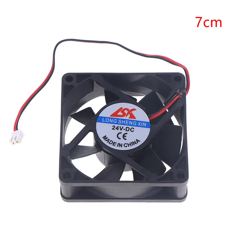 5V/12V/24V Cooling Turbo Fan Brushless 3D Printer Parts 2Pin For Extruder DC Cooler Blower Part Black Plastic Fans Oasis Select 24V 7CM