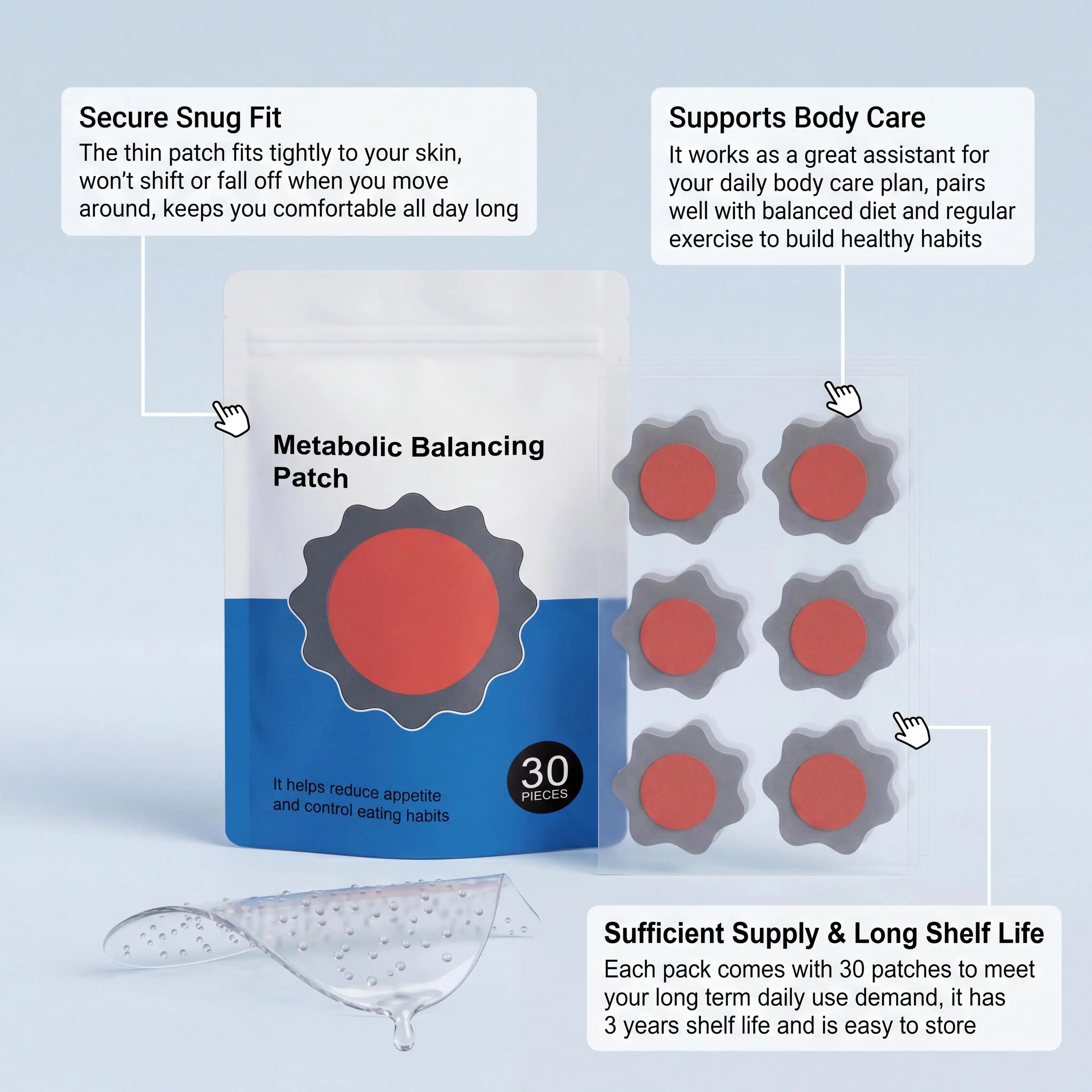 30-Day Body Wellness Patch – Metabolism & Body Shaping Body Wellness Patch Oasis Select