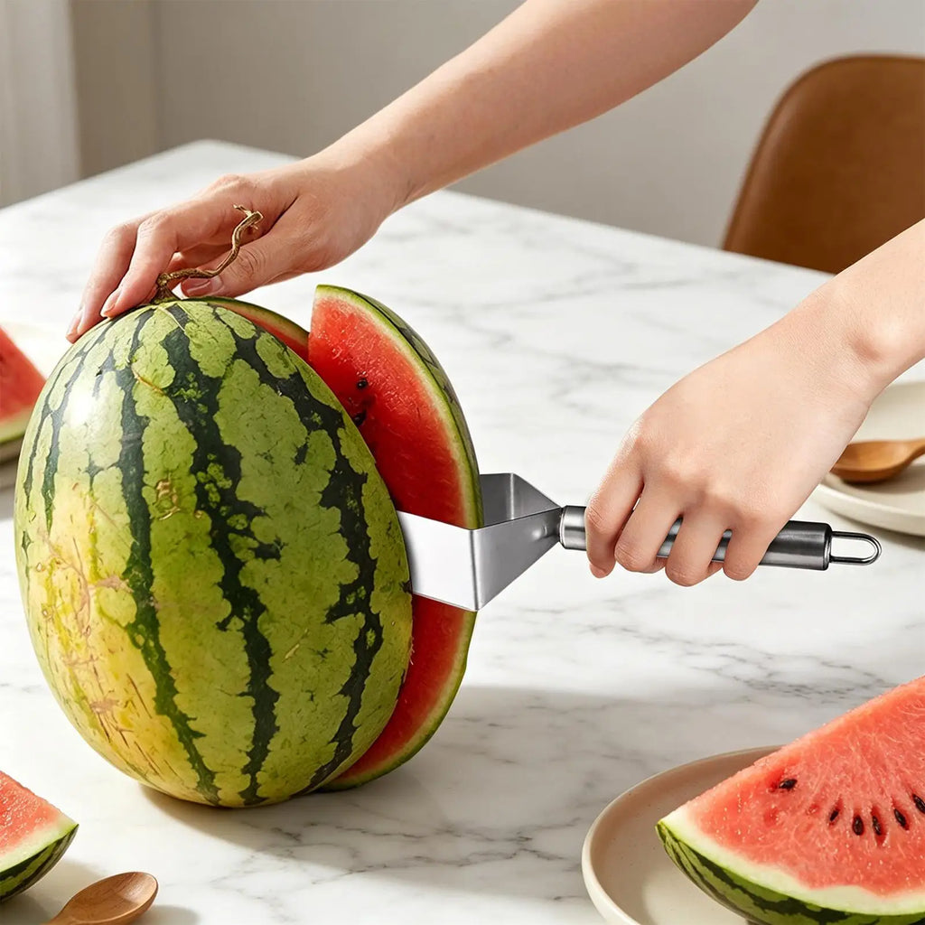 Watermelon Slicer Triangular Watermelon Cut Into Pieces Stainless Steel Watermelon Cutter Fruit Cutting Tools Kitchen Accessorie Oasis Select