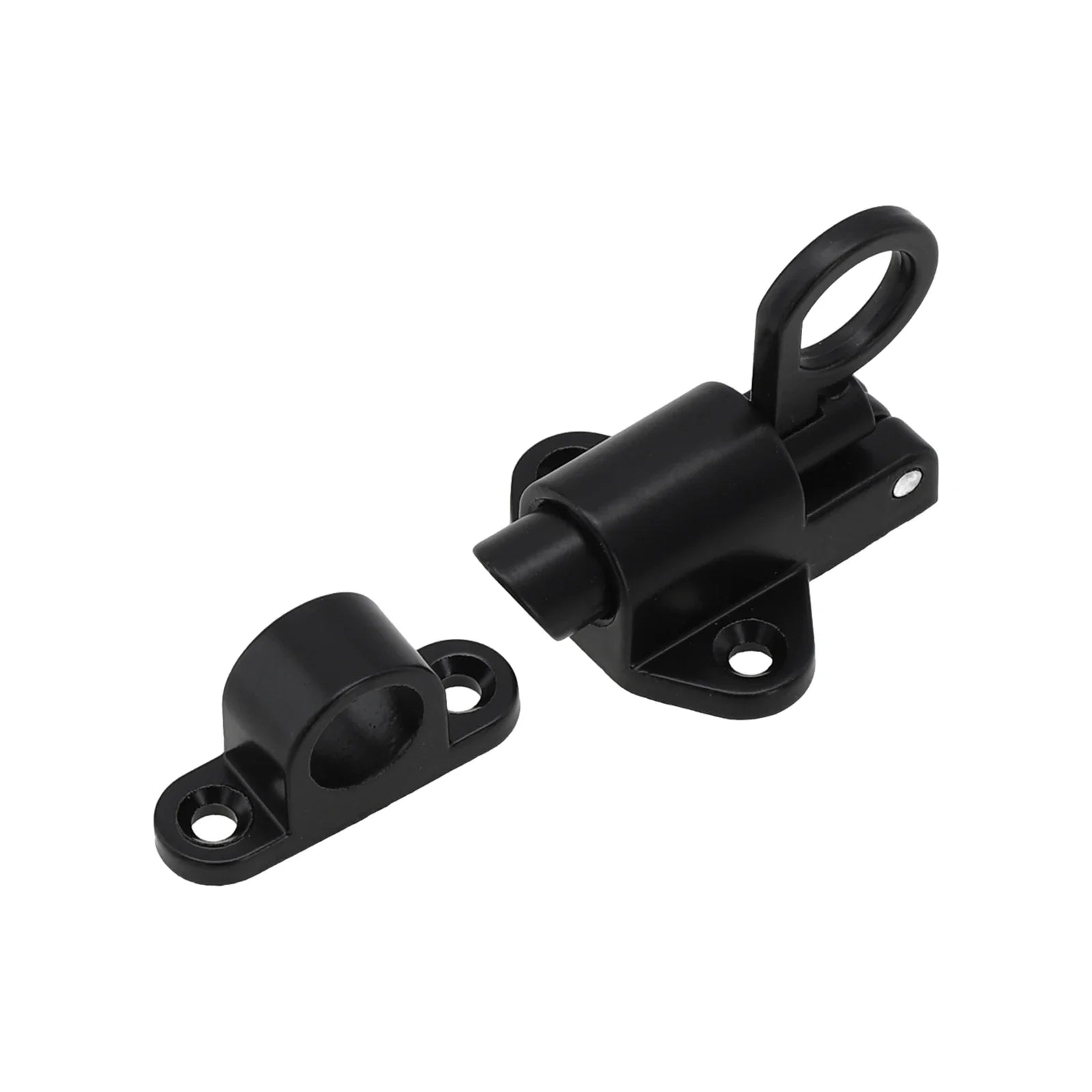 Bolt Latch Lock Pull 2 Color Aluminum Black Door Gate Ring Security W/ Screws Window 2019 High quality Hot sale Oasis Select Black China Mainland