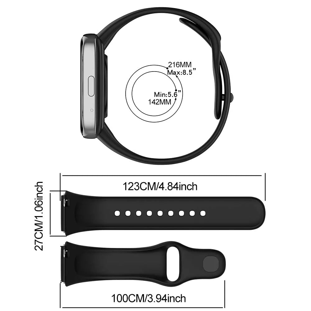 Silicone Strap & Case for Redmi Watch 3 Active / Lite – 22mm Smartwatch Band & Case Oasis Select