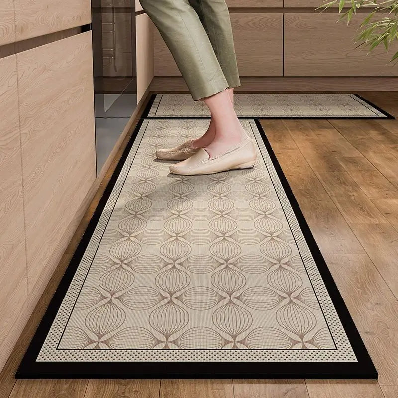 Diatomaceous Mud Kitchen Floor Mat Super Absorbent Doormats Bathroom Pad Anti-Slip Kitchen Mats Wipeable Wash Long Strip Carpet Oasis Select