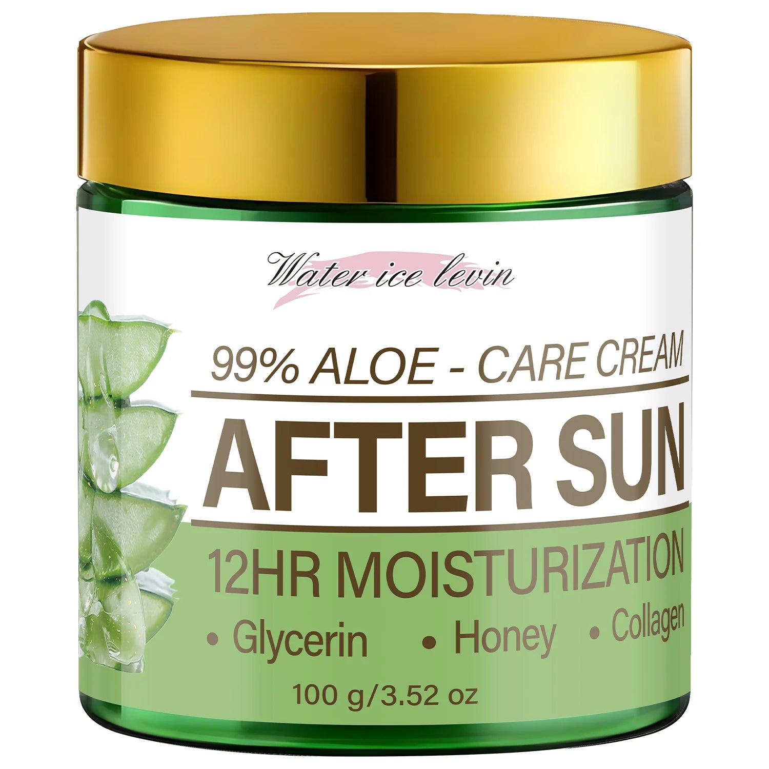 99% Aloe Vera After Sun Cream – 12HR Collagen & Glycerin Moisture After Sun Cream Oasis Select green 100g