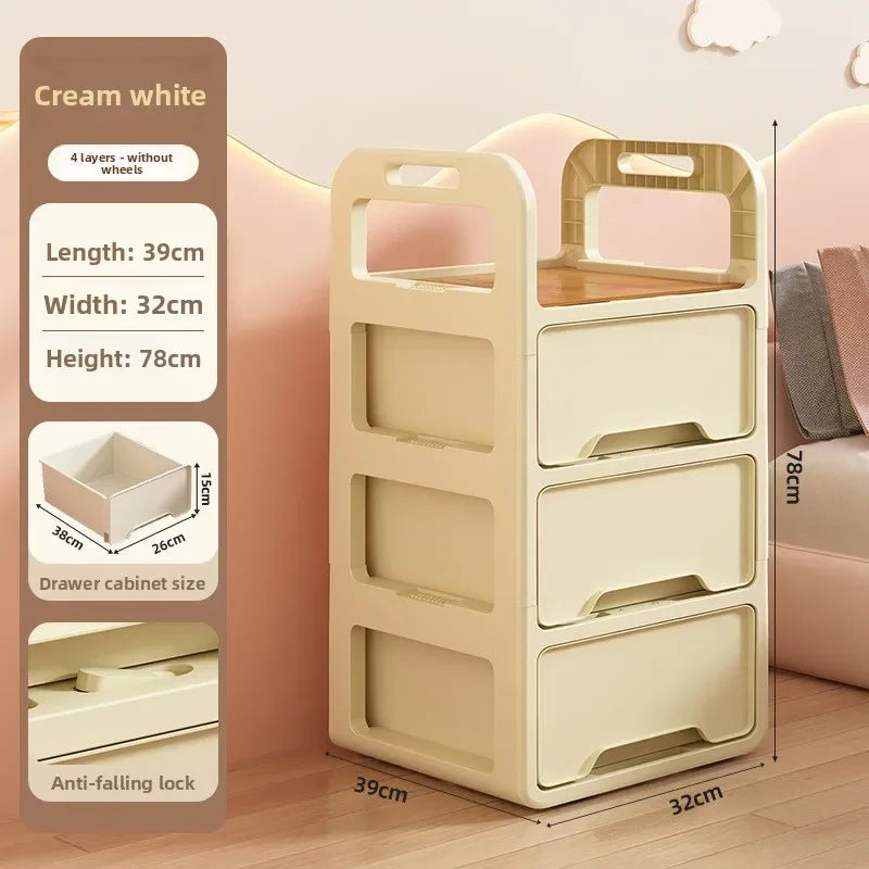 Multi-functional Drawer Storage Cabinet Household Living Room Snacks