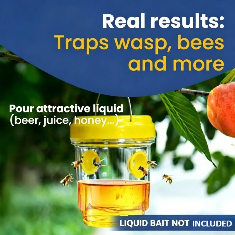 1pc Clear Plastic Outdoor Insect Trap with Lid, Effective for Catching Fruit Flies & Wasps, Easy Monitoring Transparent Design Oasis Select