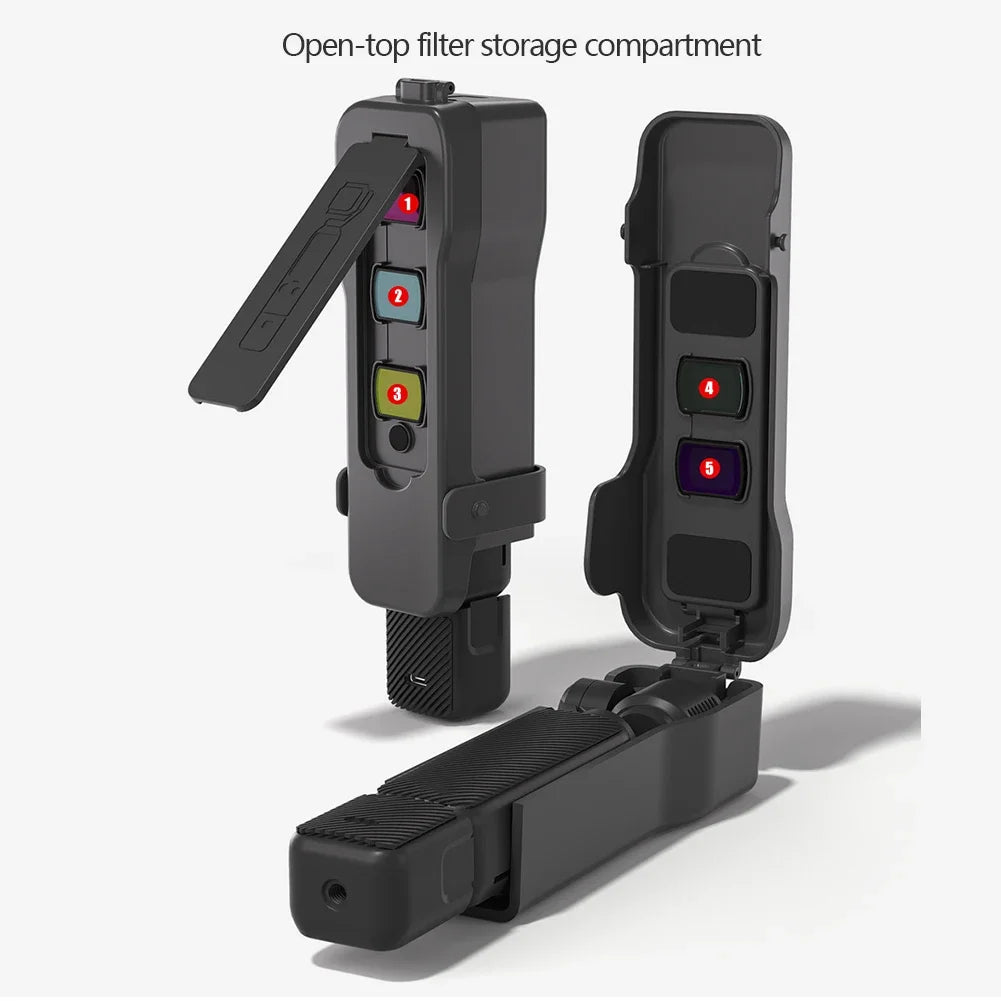 DJI Osmo Pocket 3 Flip Case with 5 Filter Slots | Anti-Scratch