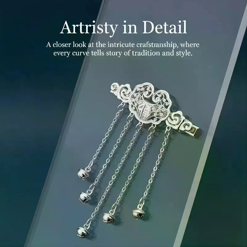 Tassel Bell Hair Clip – Vintage Chinese Style Hairpin Women Decorative Hair Clip Oasis Select