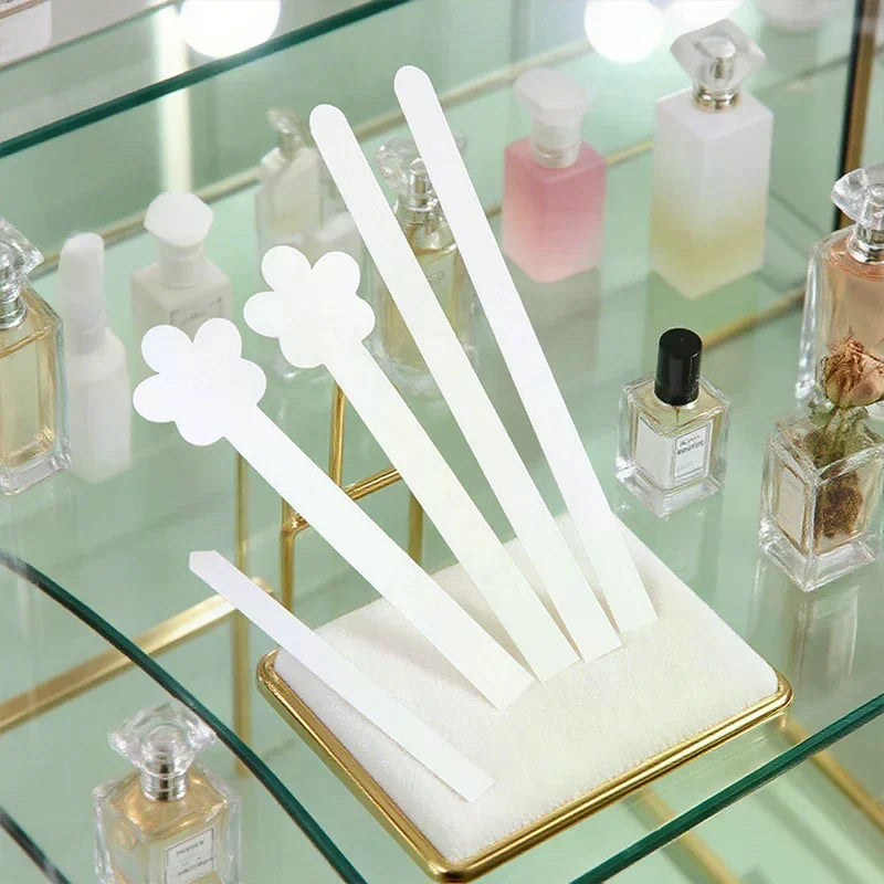 100/500Pcs Tester Strips Fragrance Disposable White Smell Paper Paper Strips Test Paper Aromatherapy Perfume Essential Oils Oasis Select