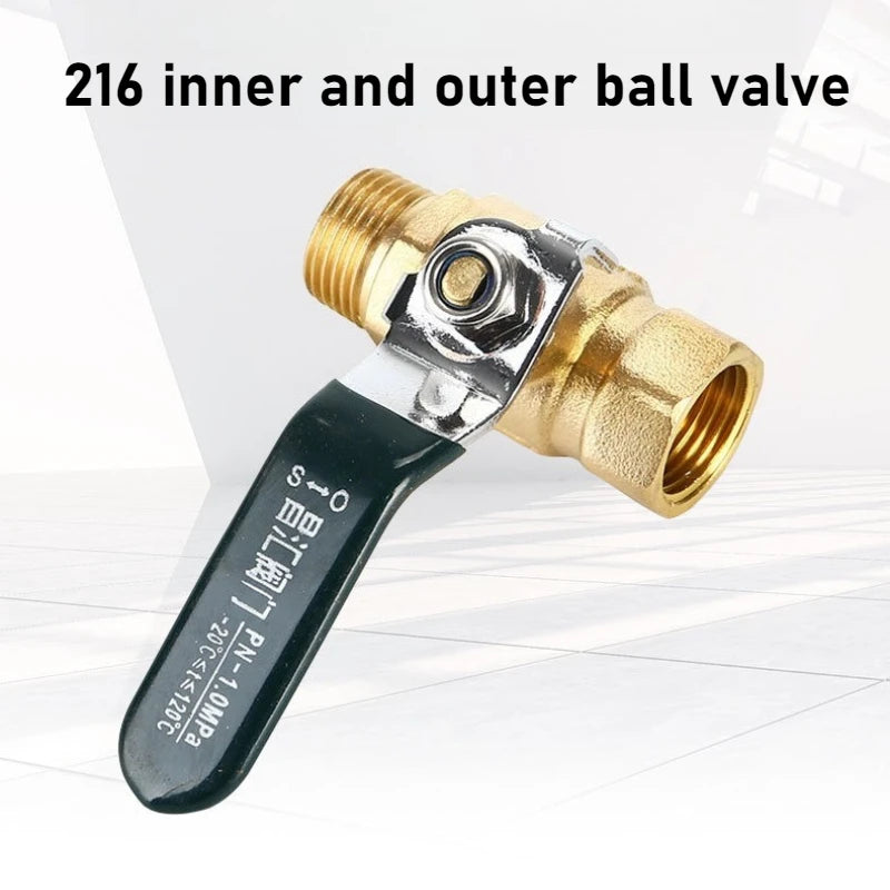 Brass valve with inner and outer teeth pneumatic ball valve all copper high-pressure copper full bore water treatment switch Oasis Select