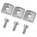 3 Sets Electric Guitar Tremolo Bridge String Locks Nut Block Clamp & Hex Screws Guitar Strings Locking System For Floyd Rose Oasis Select silver
