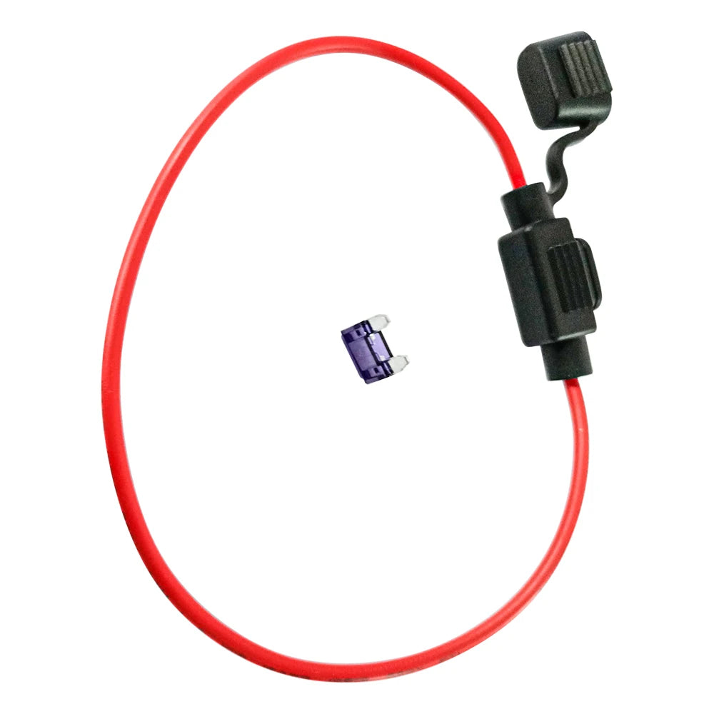 32V Mini Auto Fuse Holder 16AWG And Car Blade Fuse 3A 20A Waterproof Small Car Insert Fuse Socket in Line Cutoff Switch Adapter Oasis Select