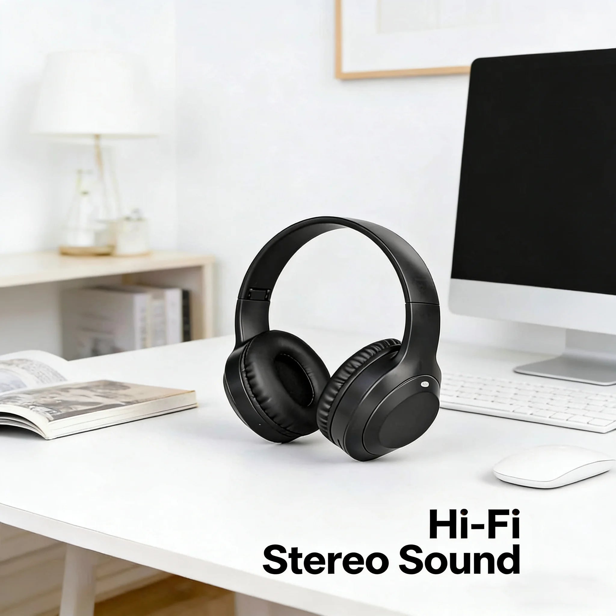 M5 Wireless Bluetooth Headphones HiFi Stereo Over‑Ear Foldable Headset with Mic Support TF Card & AUX Oasis Select