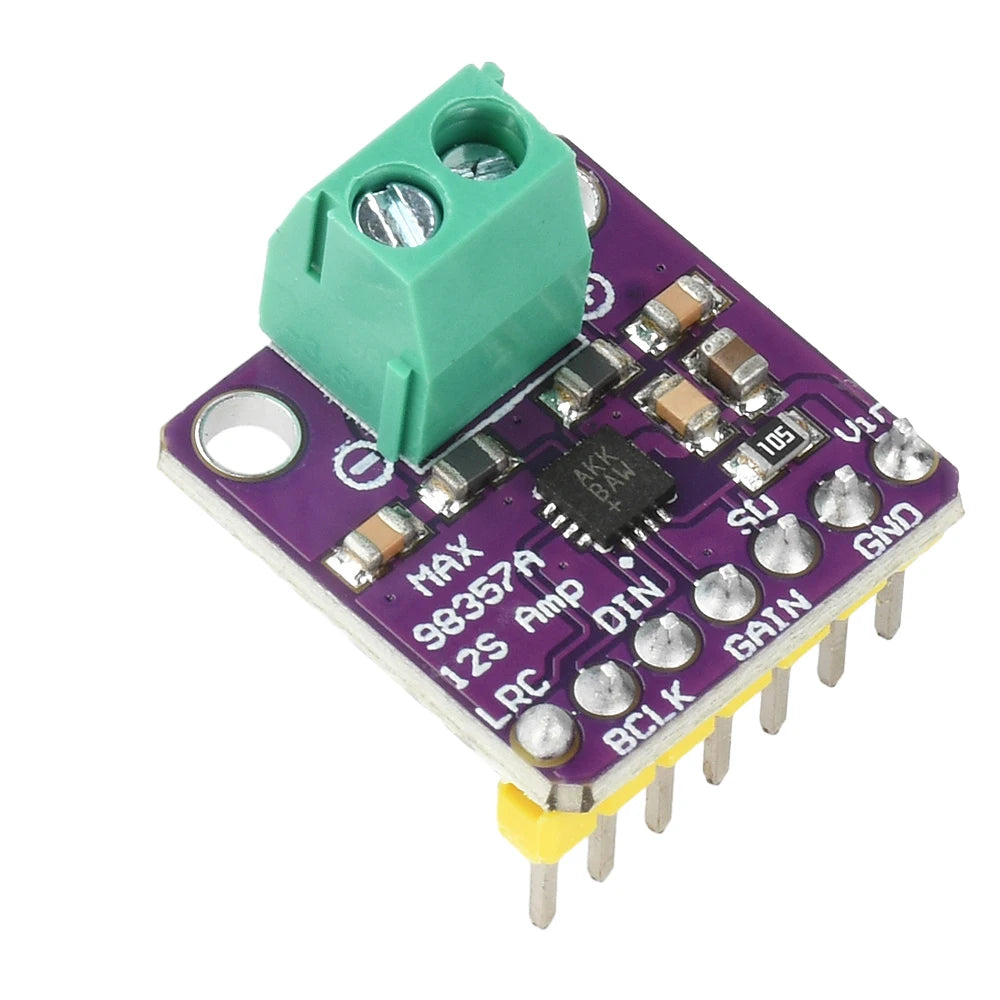 MAX98357 I2S/BGA Audio Amplifier Module Audio Amplifiers Filterless Class D Amplifier Board for Raspberry Pi ESP32 Oasis Select