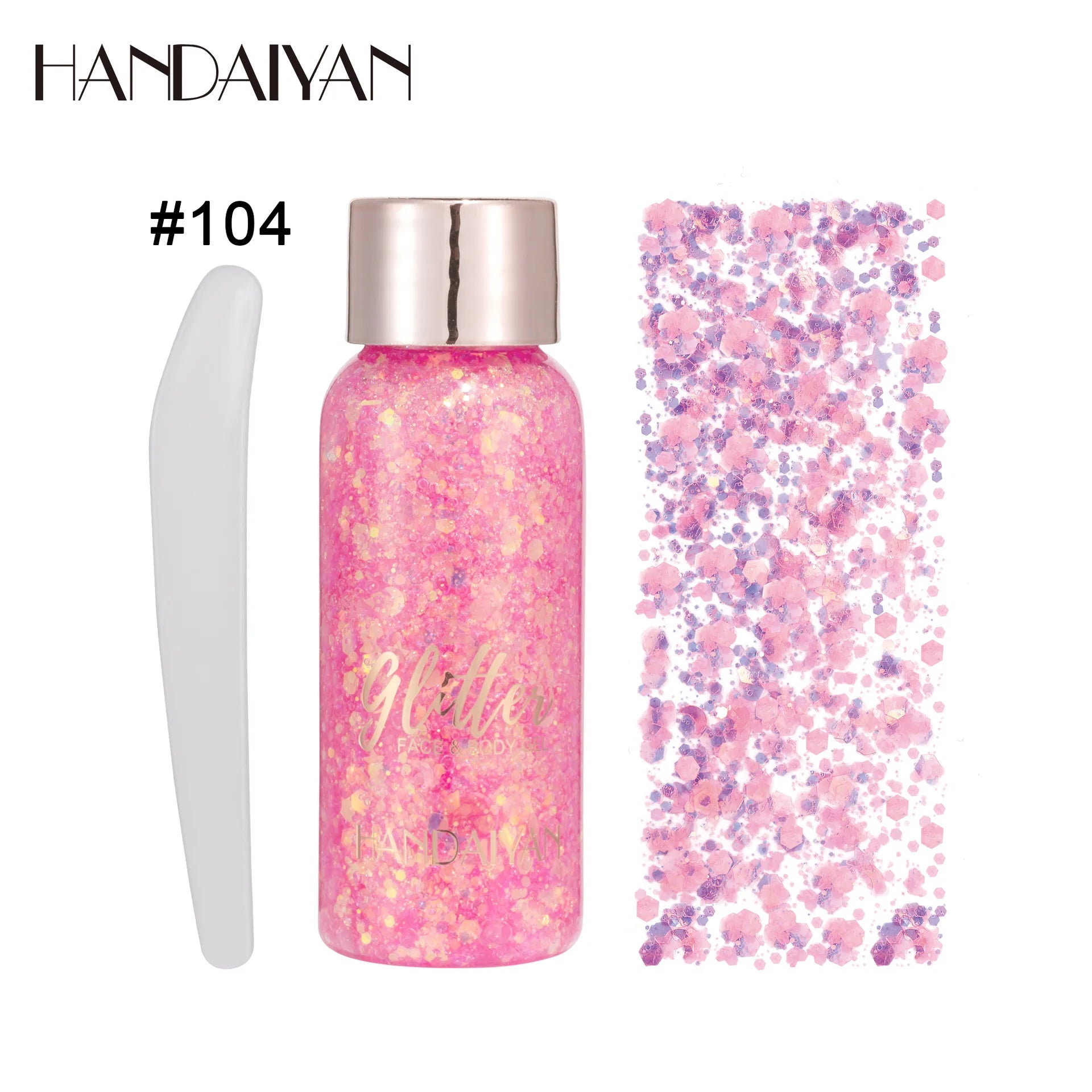 HANDAIYAN 9-Shade Glitter Gel for Face, Body, Hair & Nails