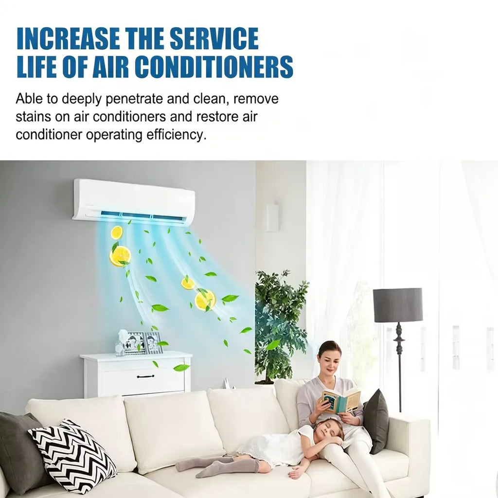 Jakehoe Air Conditioner Cleaner Spray Deeply Cleans Internal Dust Bacteria Removes Odors Household Washing Foaming Cleaner Oasis Select