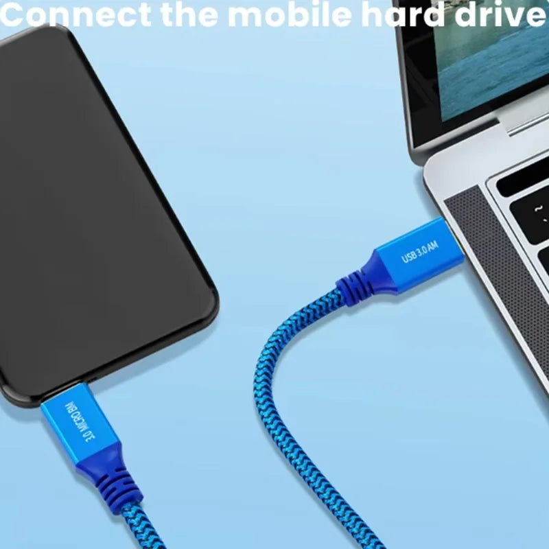 1m 3m USB 3.0 Micro B Cable 5Gbps Data Cable 3A Fast Charging External HDD Cable USB Cord for Samsung Hard Disk SSD Sata Cable Oasis Select