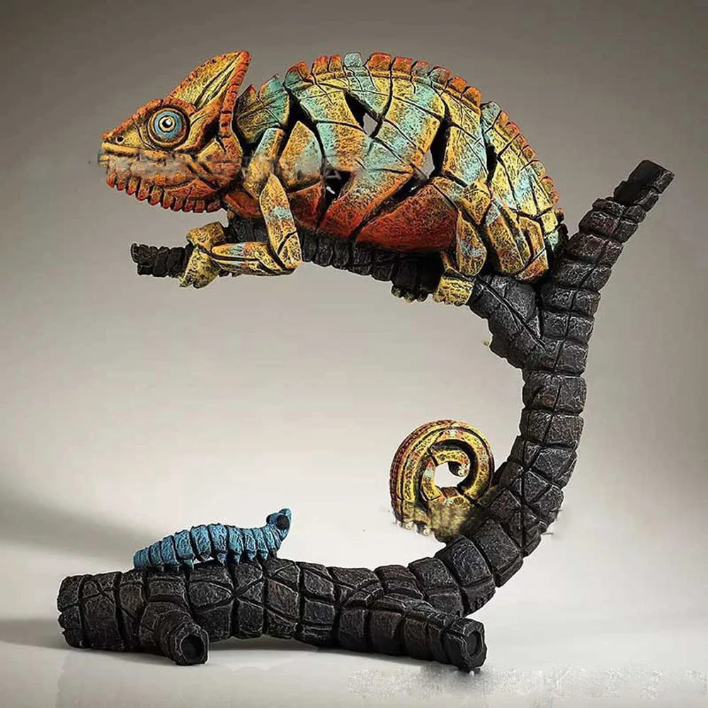Contemporary Animal Scul Animal Sculpture Collection Tiger Bust by of Edge Scenes home decore animal figures ganesha statues Oasis Select Chameleon