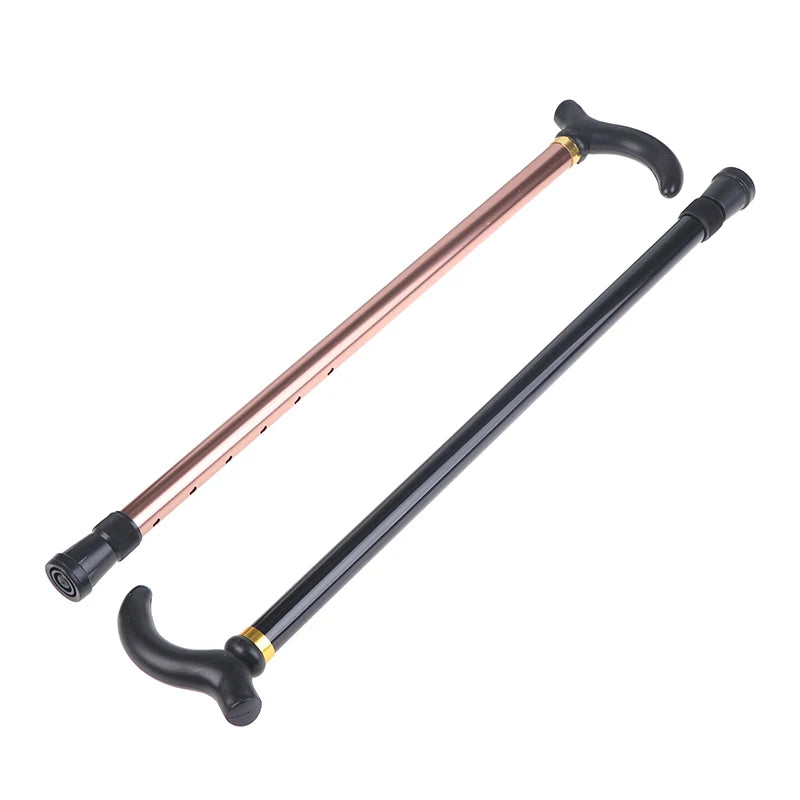 1PC 75-90cm Aluminum Alloy Adjustable Walking Stick 2 Section Stable Anti-Skid Crutch Old Man Hiking Cane Height Oasis Select