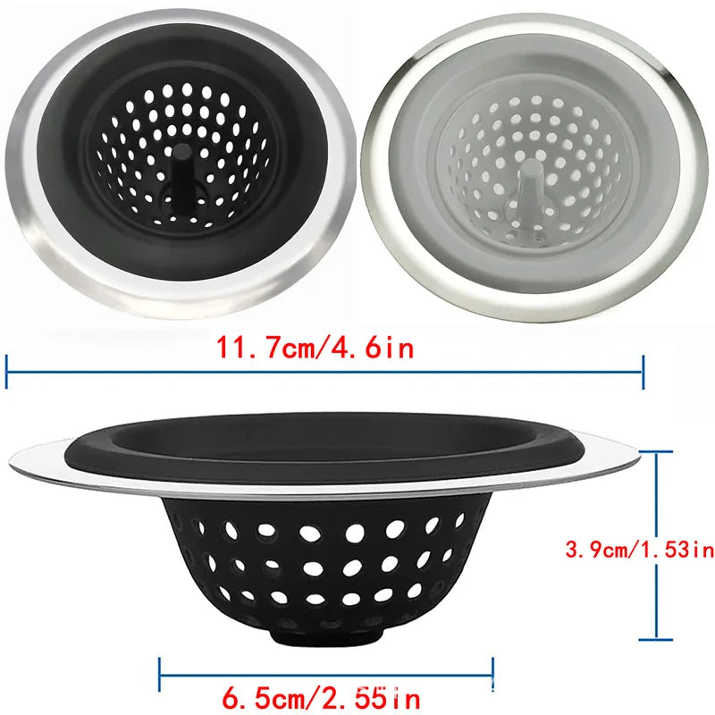 Kitchen Silicone Sink filter Sewer Anti-Clogging food Waste Strainer Hair Catcher Water Stop Stopper for Bathroom Accessories Oasis Select
