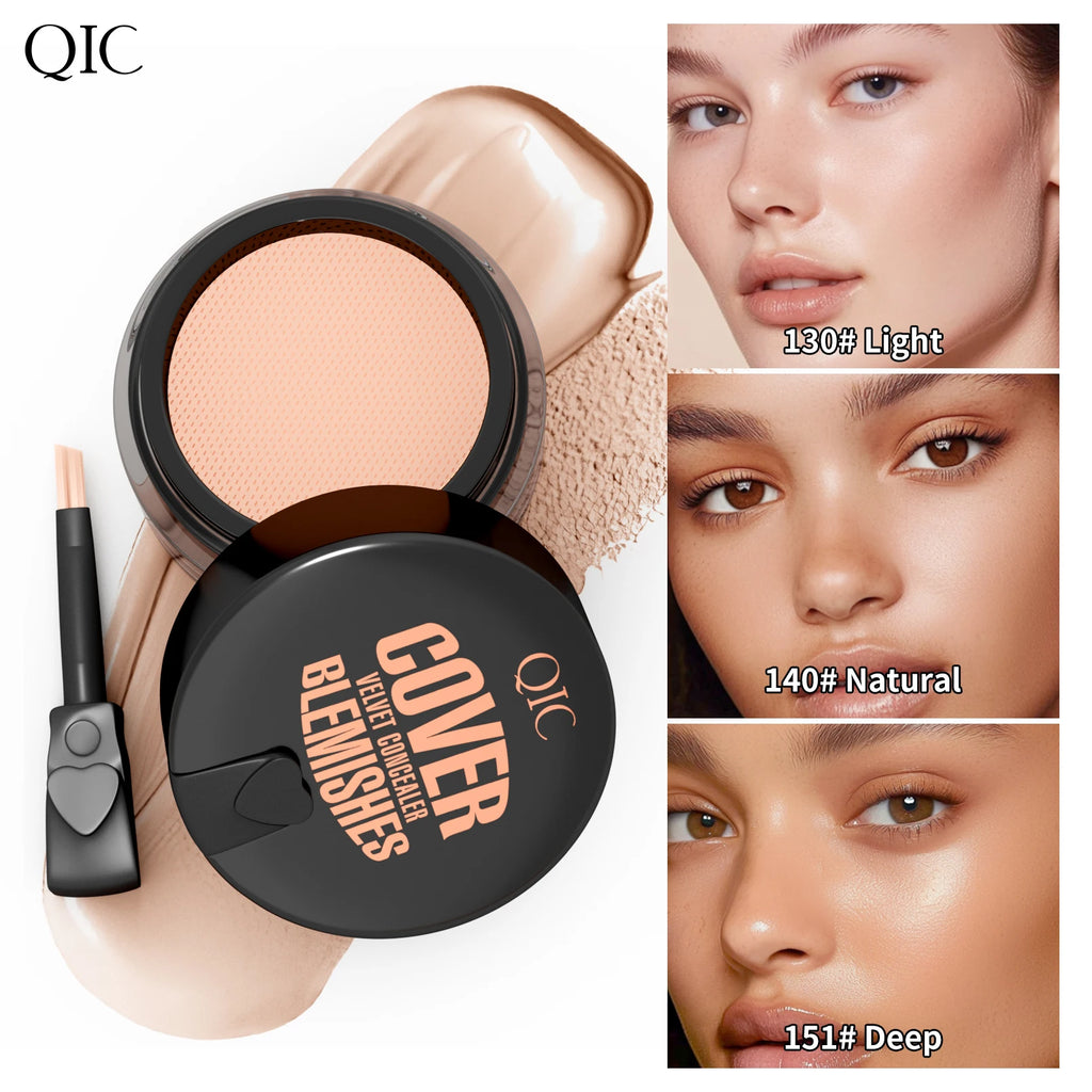 QIC Full Coverage Waterproof Concealer Cream – All Skin Types