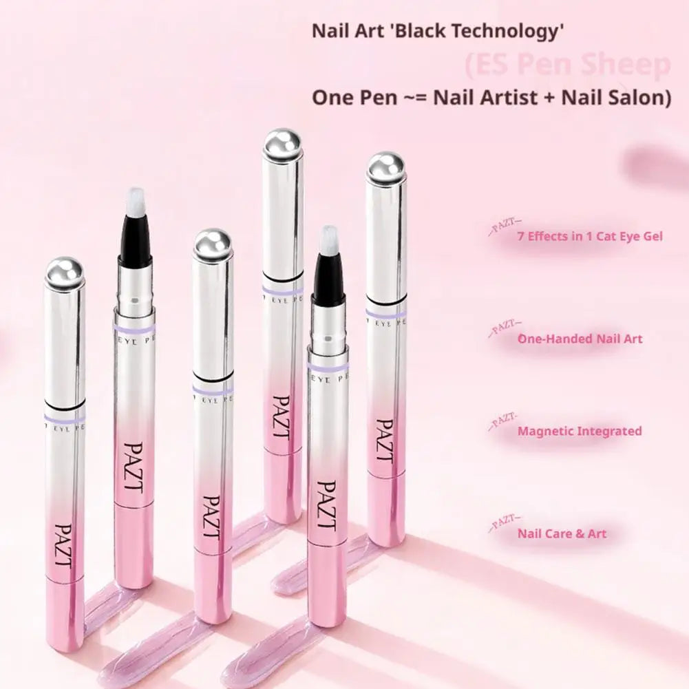 7-in-1 Cat Eye Magnetic Gel Nail Polish Pen | Nail Art Tool Magnetic Nail Art Pen Oasis Select