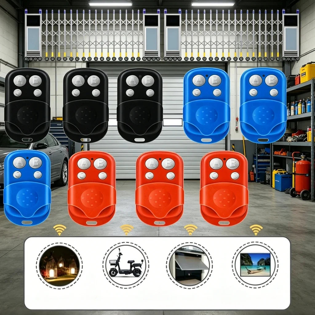 Universal Garage Door Opener Remote Control 433MHZ 433.92MHZ Code Grabber Clone Gate Key Fob Command Hand Transmitter Oasis Select