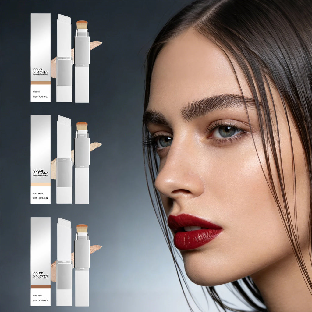 2 In 1 Color Changing Foundation Natural Look Match Face Tone Smoothing Skin Hide Face Blemish Oil Control Moisturize Concealer Oasis Select