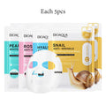 BIOAQUA 20pc Snail Hyaluronic Acid Face Mask – Hydrating & Firming Hydrating Sheet Mask Oasis Select A