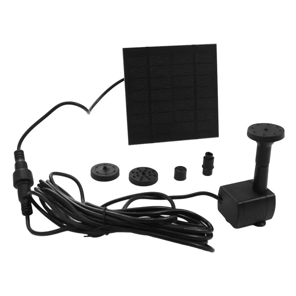 Power Panel Kit Mini Solar Panel Water Pump 4 Nozzles DIY Solar Fountain Pump DC Brushless 200L/H Solar Water Fountain Garden Oasis Select