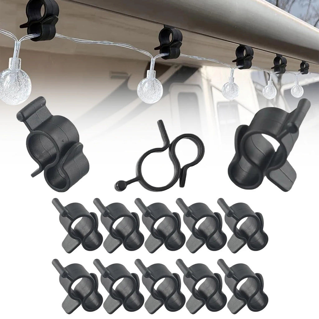 10 PCS Camping Tent Clip Hook Durable Awning Hanger for Lantern Rope Lights Replacement Gear for Outdoor Hiking Glamping Setup Oasis Select