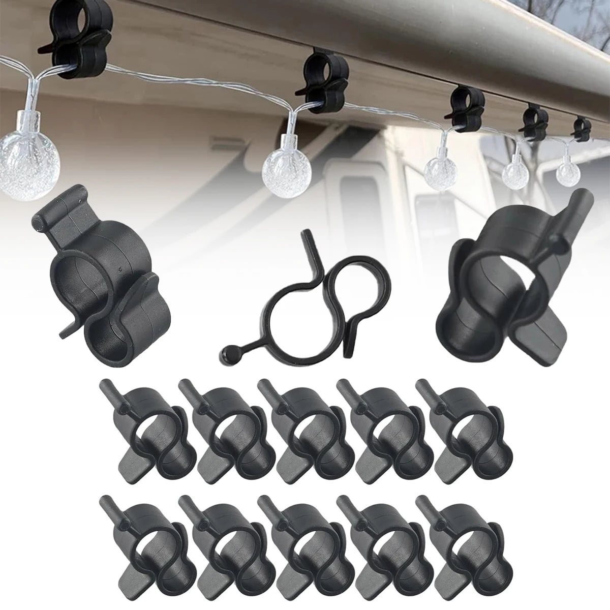 10 PCS Camping Tent Clip Hook Durable Awning Hanger for Lantern Rope Lights Replacement Gear for Outdoor Hiking Glamping Setup Oasis Select