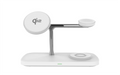 QI2 Wireless Charging Station for Apple / Samsung 3 in 1 Charger Stand Dock for iPhone 12-16 AirPods Apple Watch 10 9 8 7 6 5 Oasis Select Qi2 White