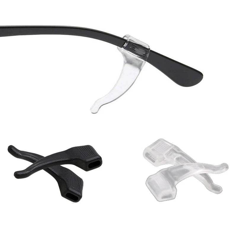 20pcs Anti-slip Silicone Ear Grip Glasses Eyeglasses Leg Ear Hook Stopper Bracket Fastener Accessories Temple Tip Eyewear Holder Oasis Select