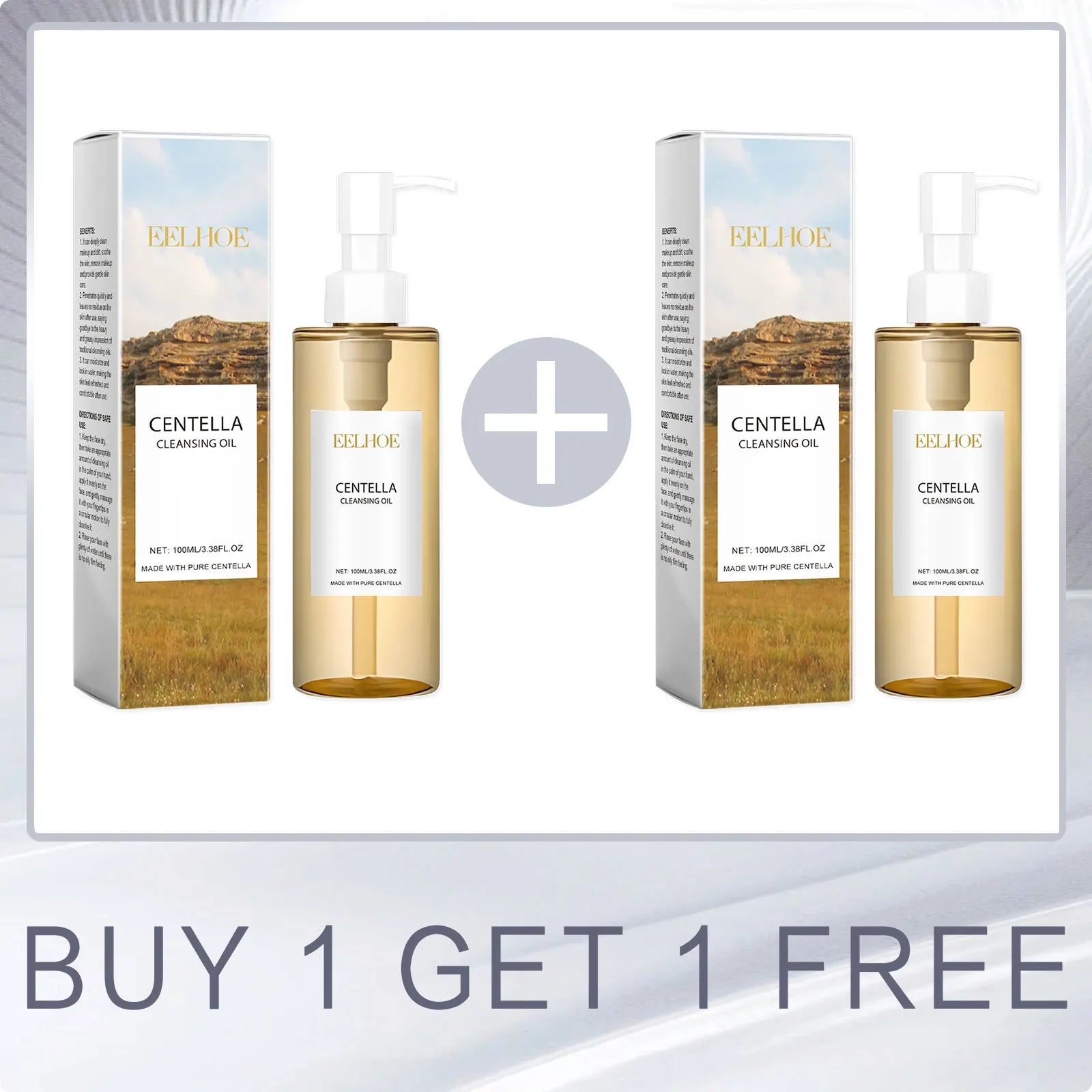 EELHOE Centella Cleansing Oil – Makeup Remover, Pore Care 100ml Facial Cleansing Oil Oasis Select Buy 1 for 1 Free