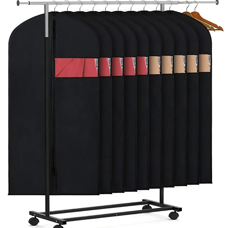 1pcs Suit Dust Cover Bags, Hanging Clothes Storage Bags For Shirt, Suit, Dress, Coat, Portable Dust Proof Garment Bags Oasis Select